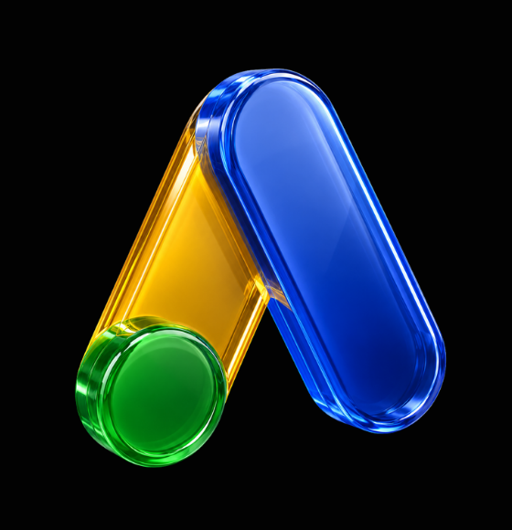 3D Google Ads logo icon